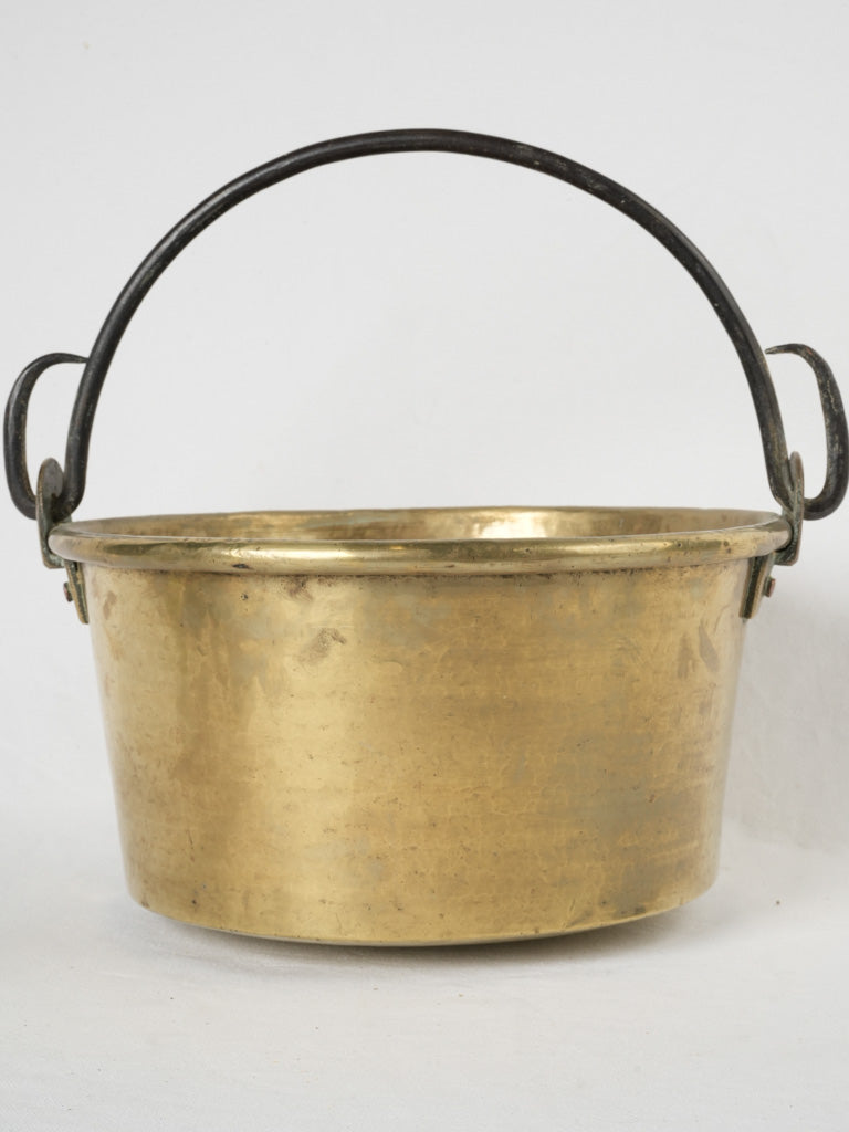 Robust 19th-century fire-cooking cauldron