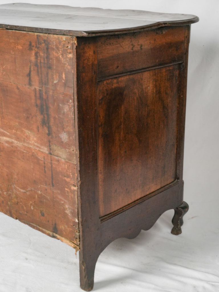 Walnut Arbalete Commode with Gilt-Bronze