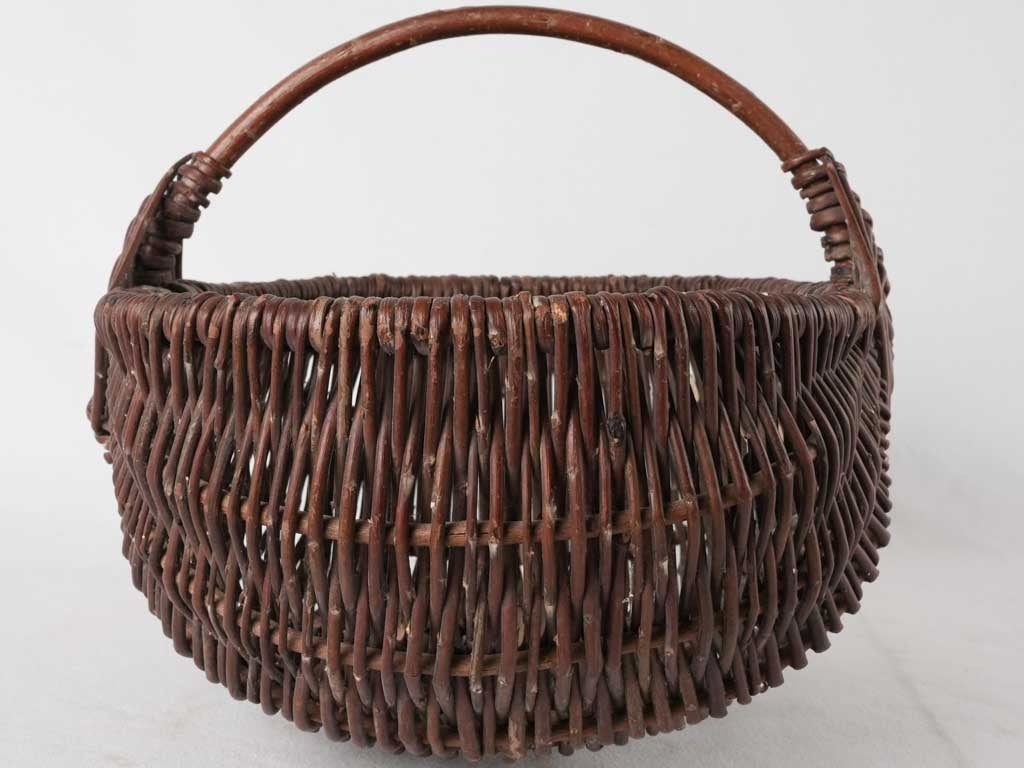 Wicker harvest basket - broad 17¾"