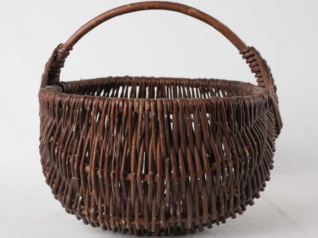 Wicker harvest basket - broad 17¾"