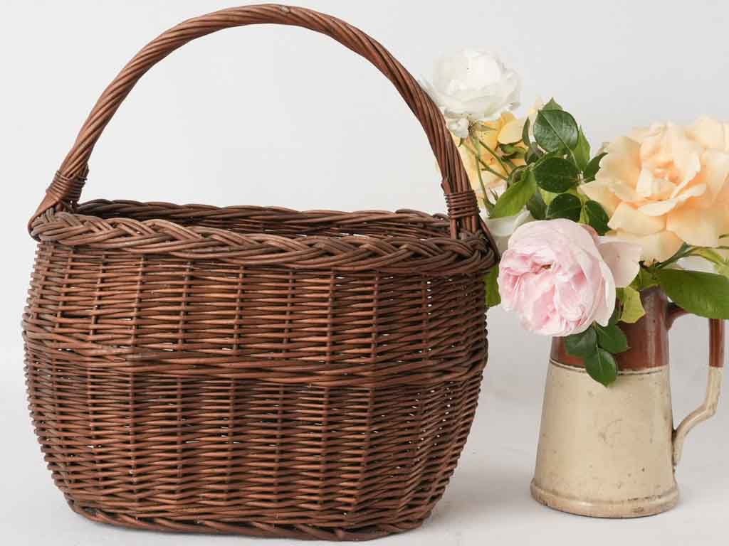 Rustic late-20th-century foraging basket