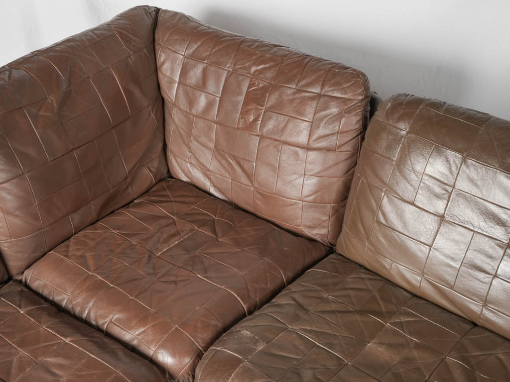 Cozy and sophisticated leather sofa