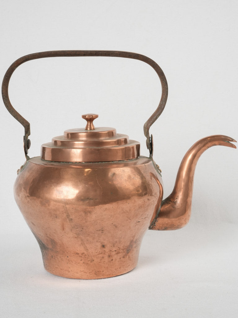 Aged Patina Copper Water Kettle