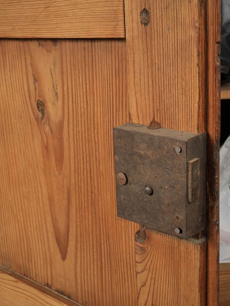 Whimsical, timeworn, larch kitchen dresser