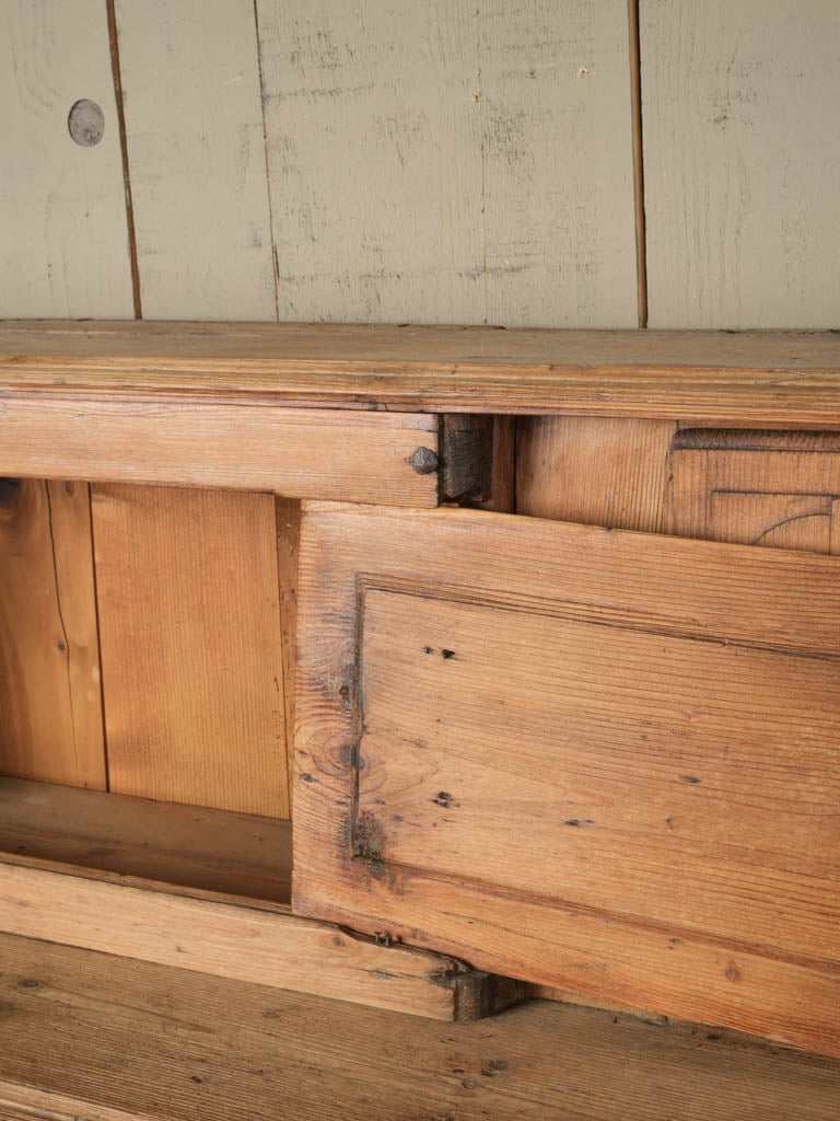 Charming, timeworn, larch kitchen dresser