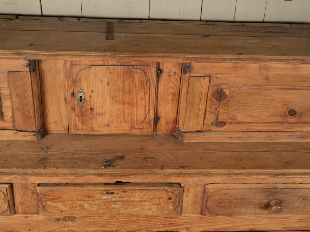 Rustic, timeworn, Alpine kitchen dresser