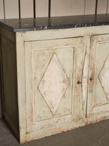 Rustic, traditional wood antique buffet