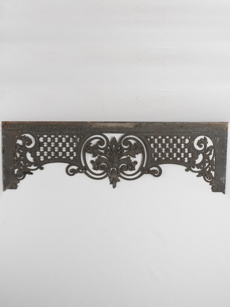 Antique cast iron window trim