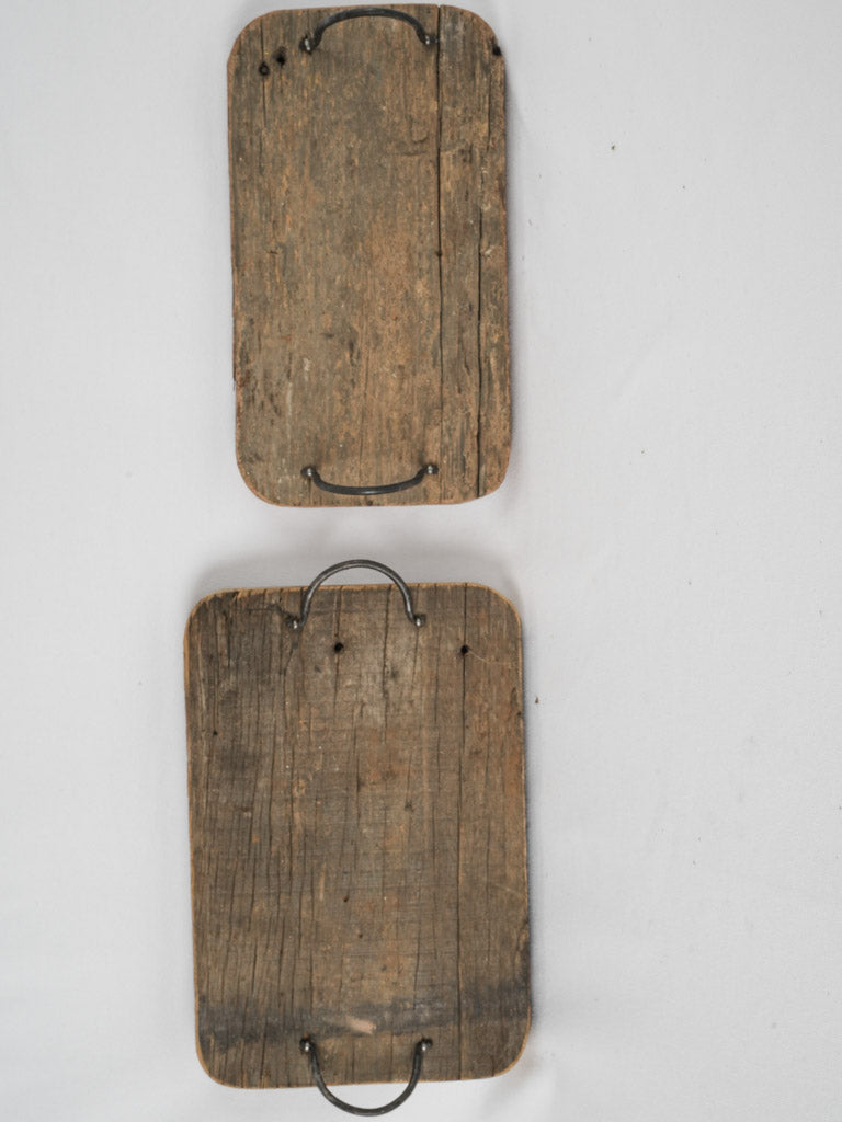 Vintage dark brown French cutting boards