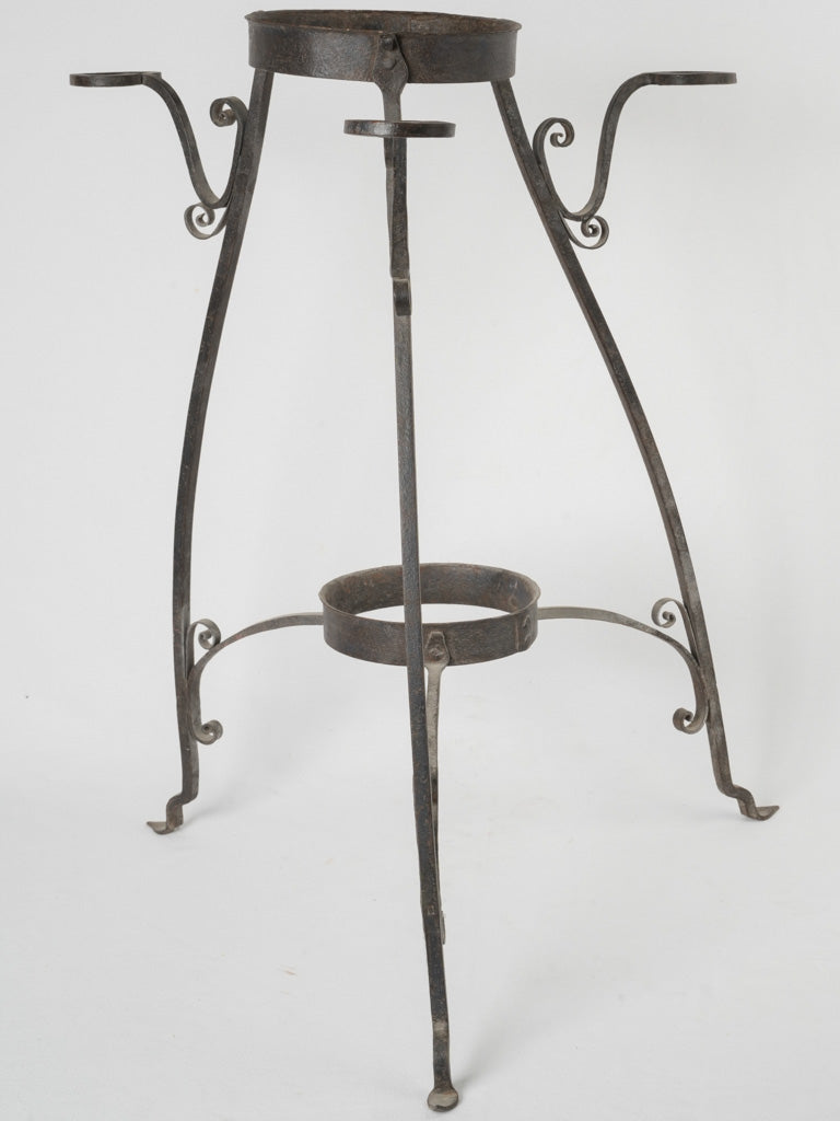 Historical 19th-century Fire Bucket Stand