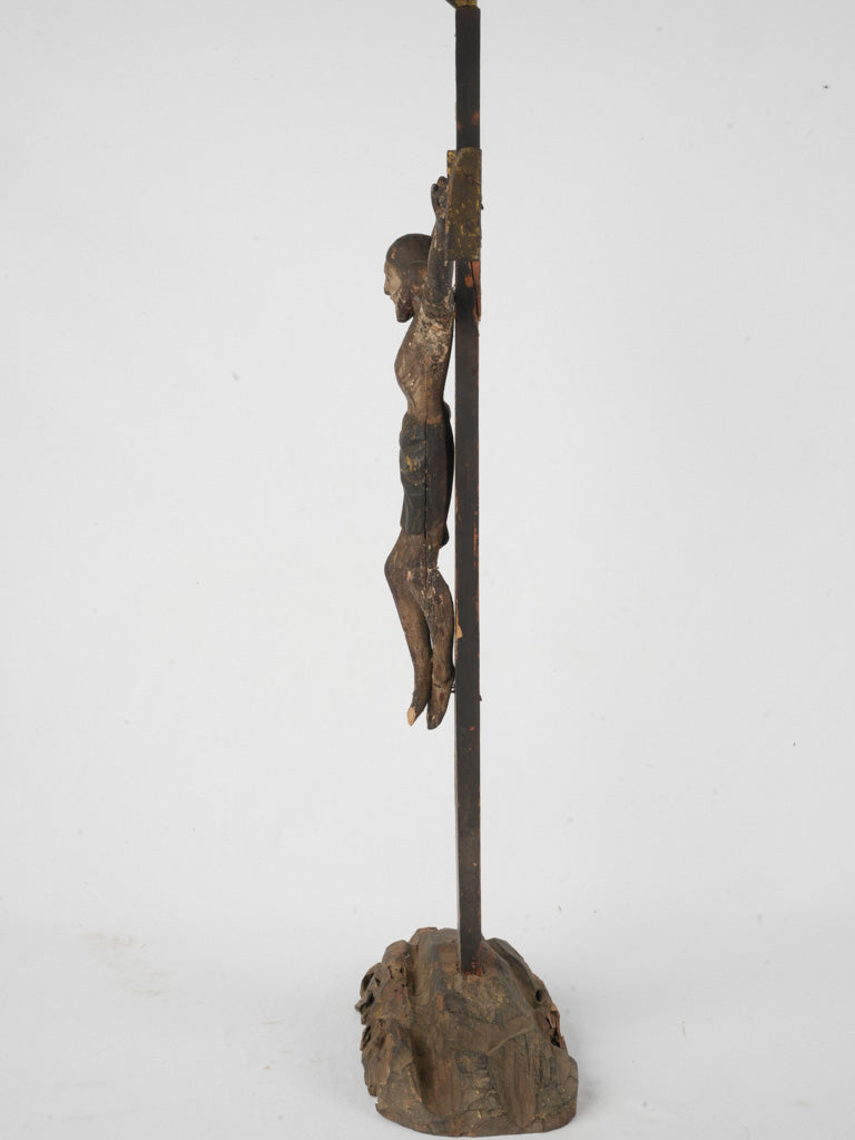 Aged patina religious decoration