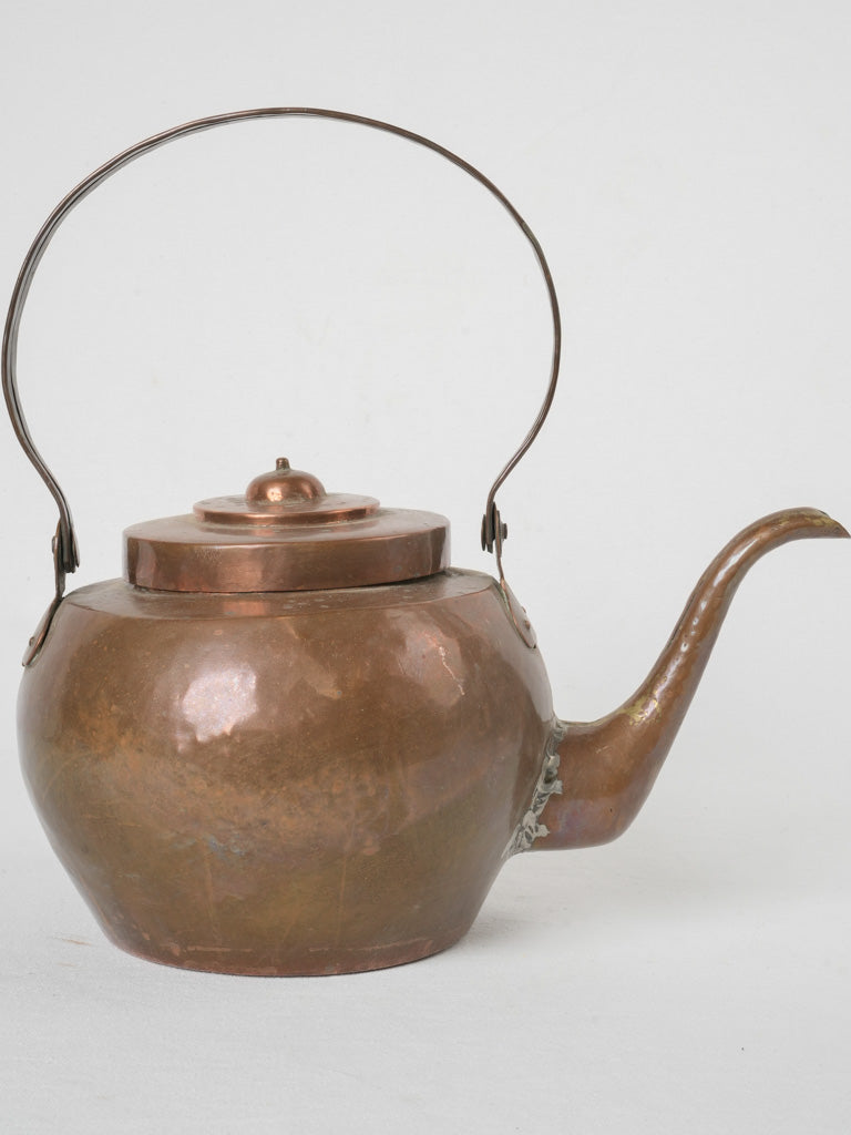 Timeless French vintage copper kettle