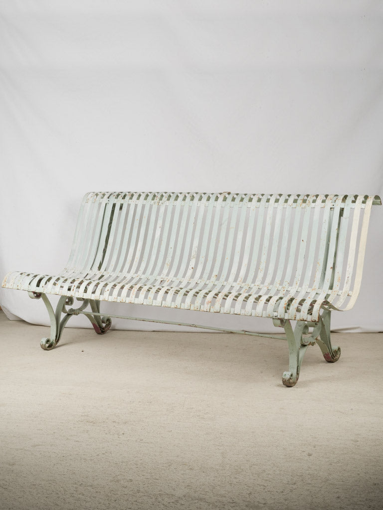 Antique French Vichy garden bench