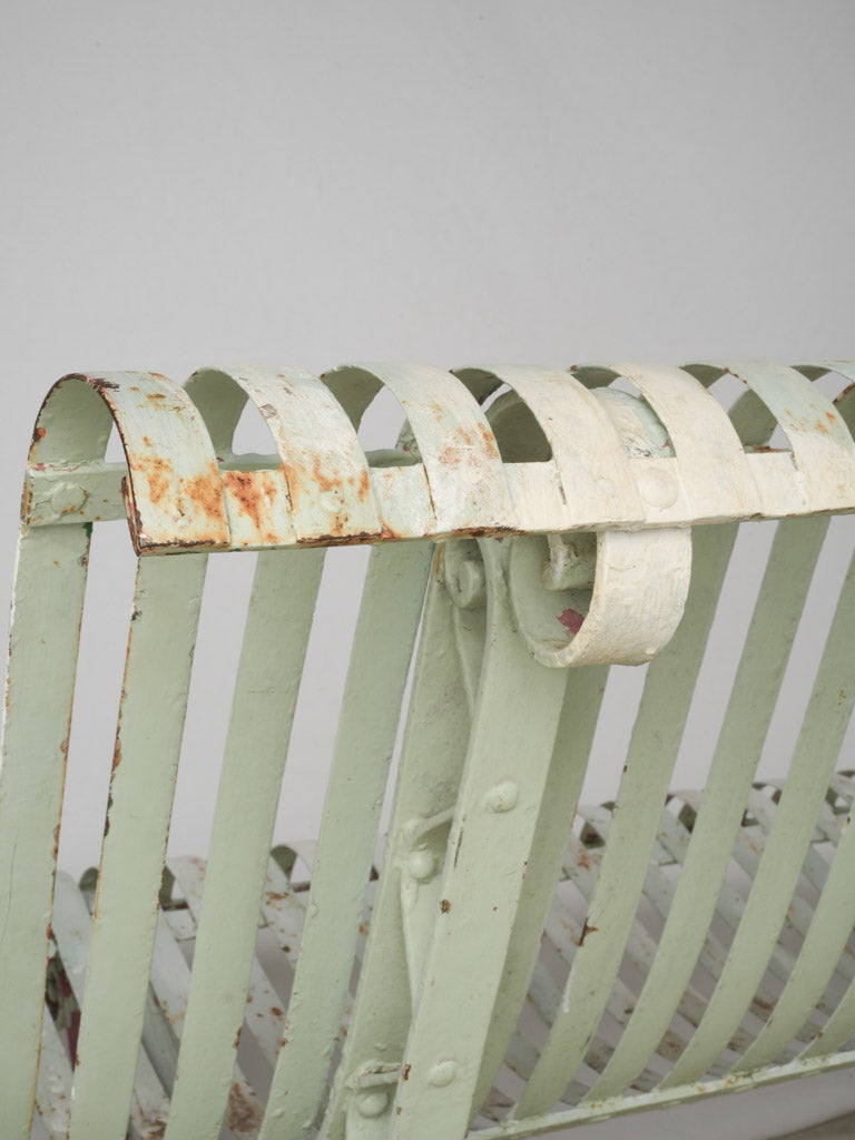 Official stamped brass-plaque bench