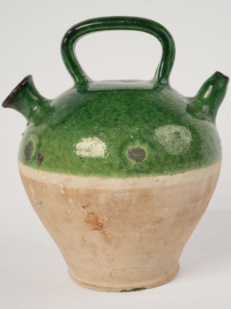 Aged tricolor decorative Kanti pitcher