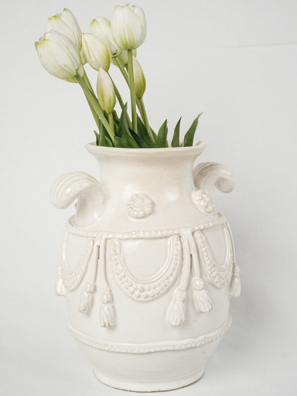 Decorative large ceramic vessel