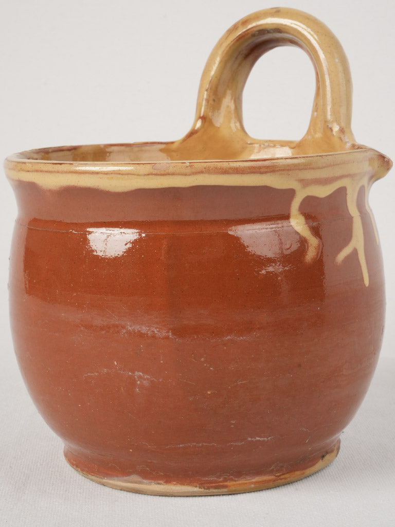 Aged, traditional Terracotta Milking Bowl