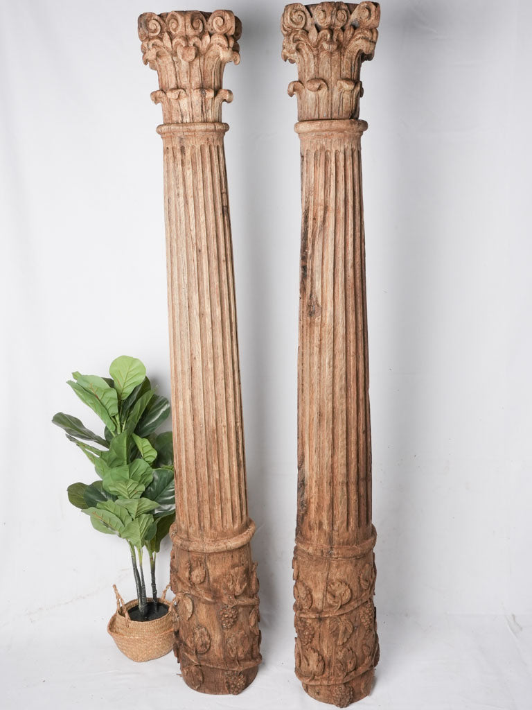 Corinthian rare French column pair