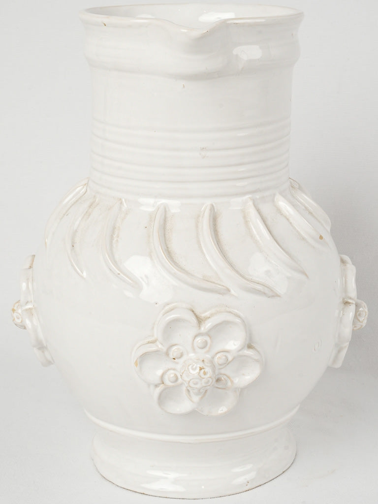 Intricate Émile Tessier water pitcher