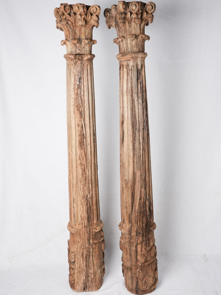 Vintage Provence grape motif pillars