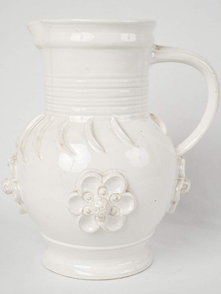 Delicate French ceramic water vase