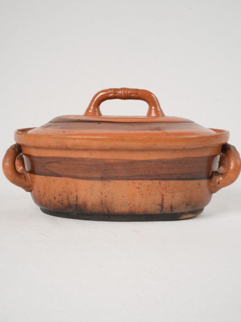 Charming aged terracotta cooking vessel