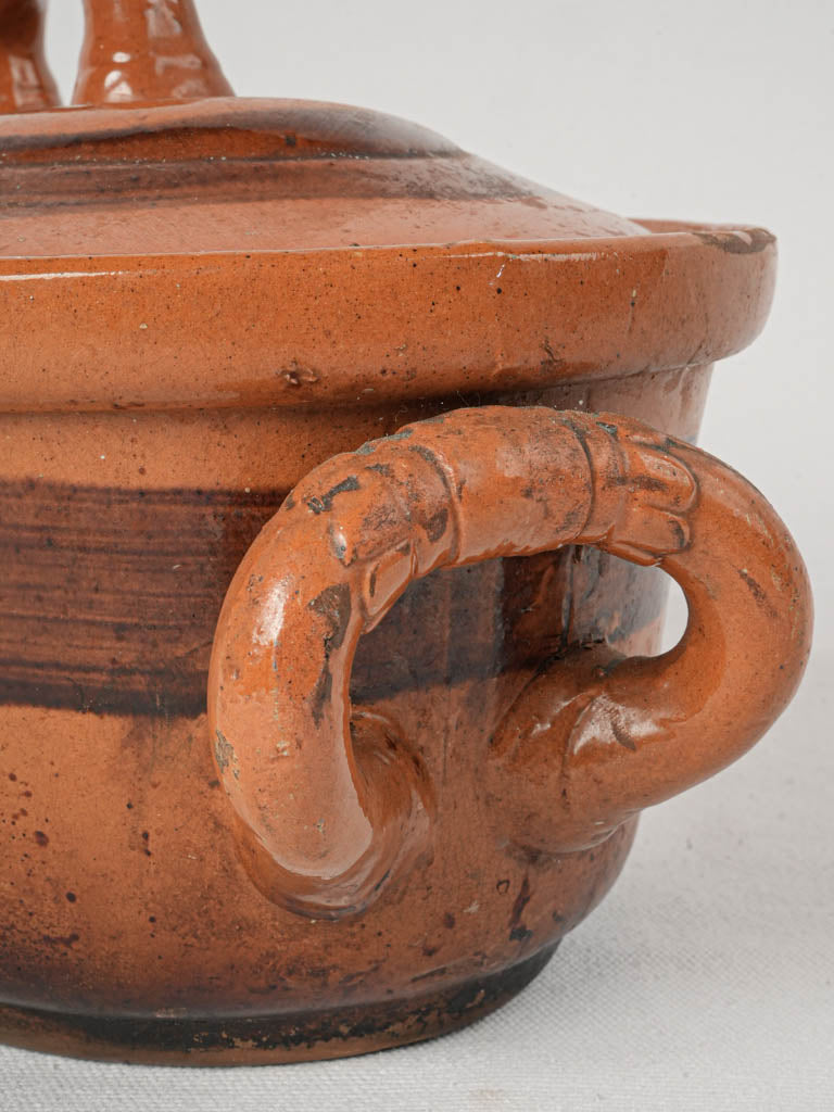 Aged terracotta Southern French storage jar