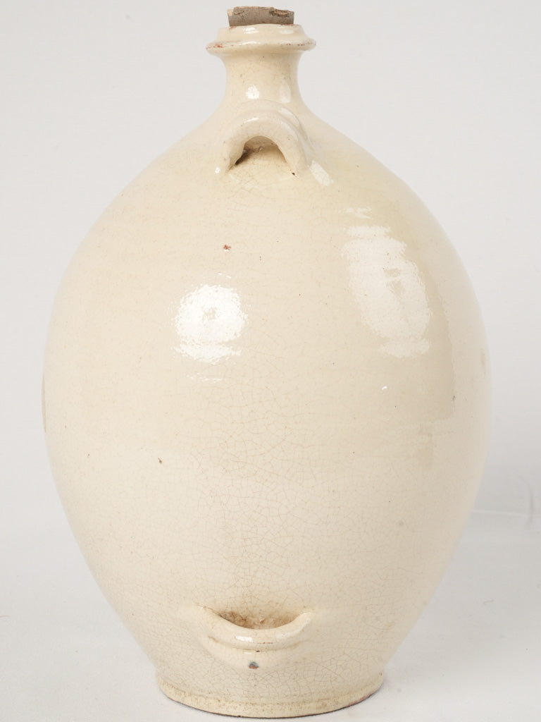 Rustic 19th-century cream jug with handle