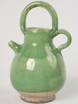 Elegant crackled green antique pitcher