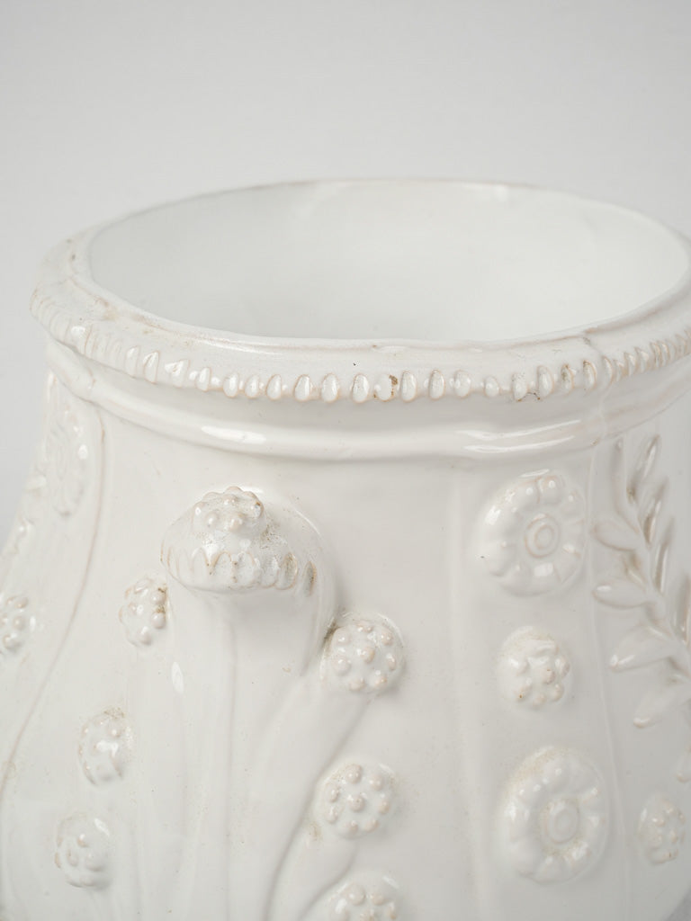 Decorative olive branch designed cachepot