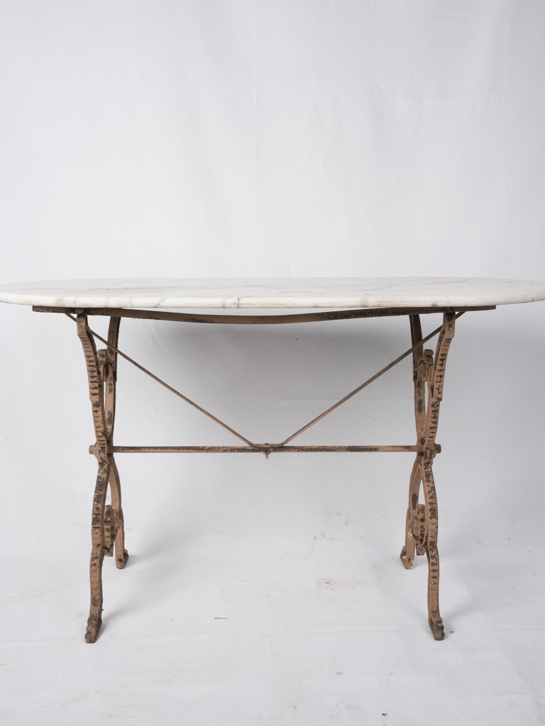 Elegant French garden marble table