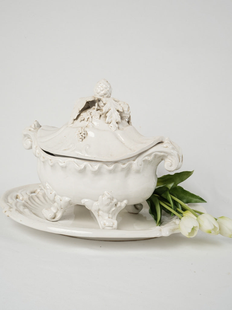 Elegant collector's pine cone tureen