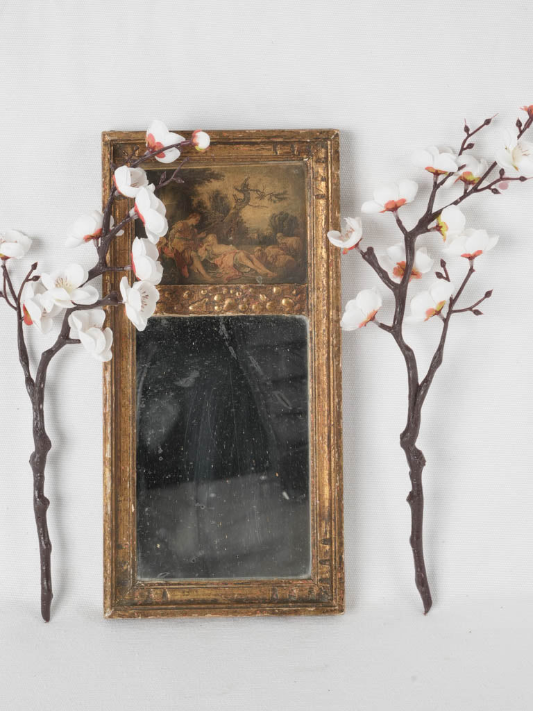 Small decorative trumeau mirror