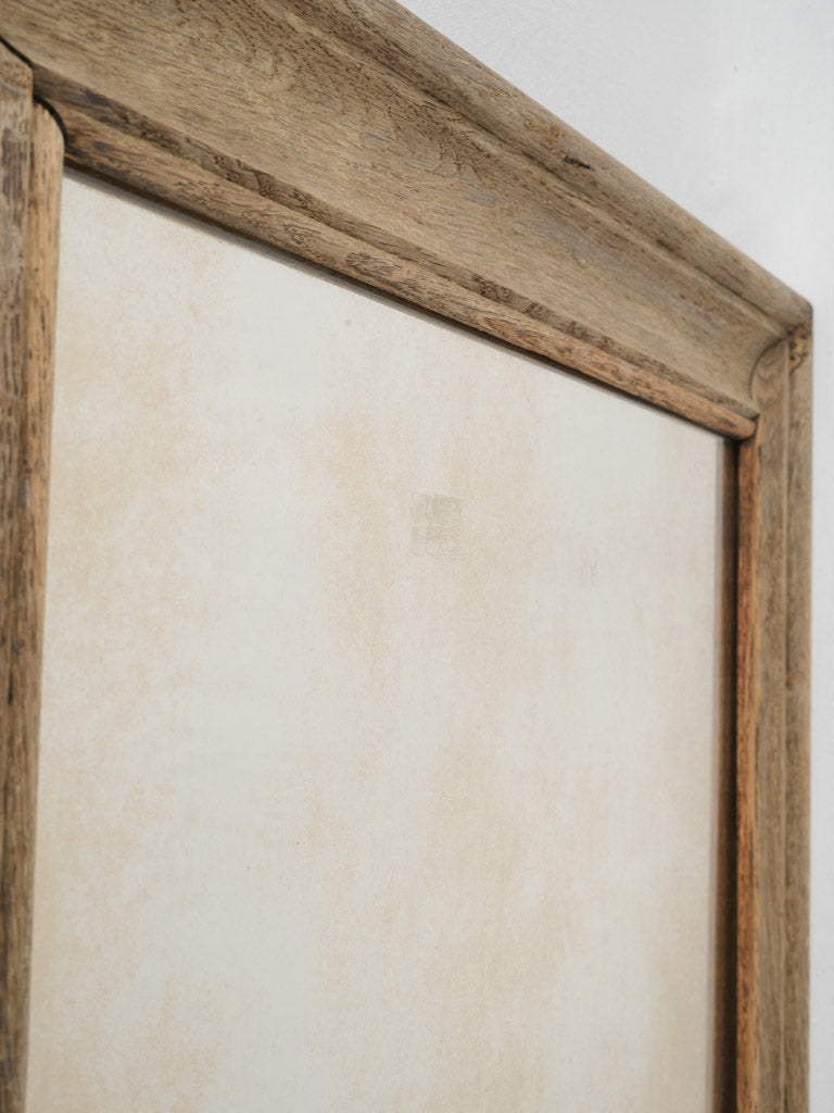 Distressed antique oak framed mirror