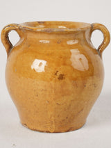 Adorable, Warm-Glazed, Handcrafted, French, Mustard Pot