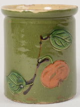 Antique Hand-Painted French Jam Pot