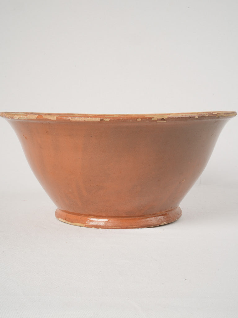 Terracotta farmhouse-style decorative mixing bowl