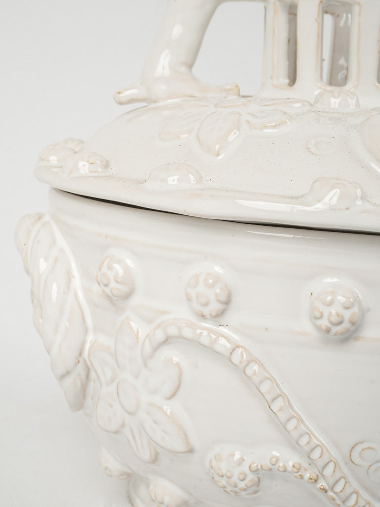 Distinguished French pottery tureen