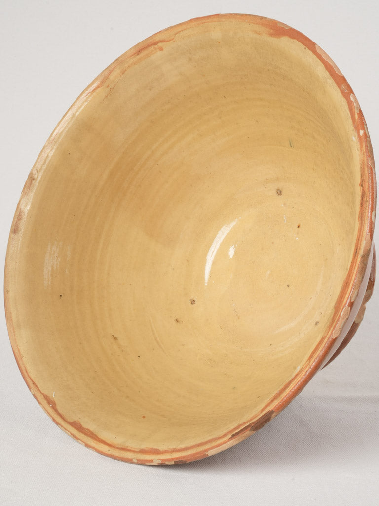 Earthy terracotta decorative accent bowl