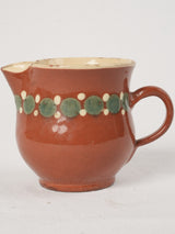 Aged earthy cream pot pitcher