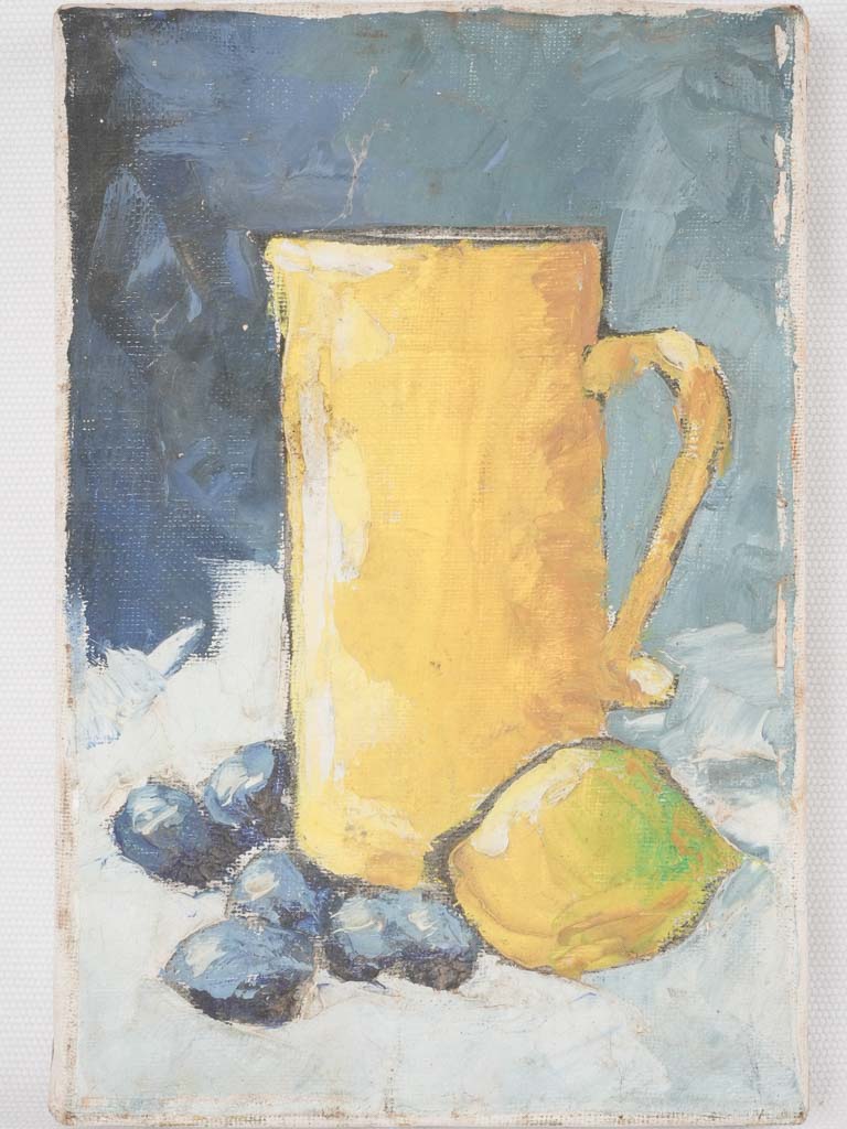 Vintage still life artwork w/pitcher 9½" x 6¼"