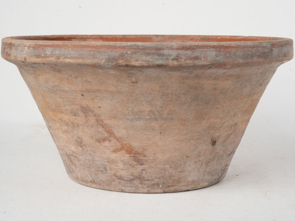 Rustic glazed pottery bowl