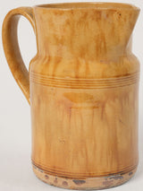 Antique Ochre Glazed Ceramic Coffee Pot