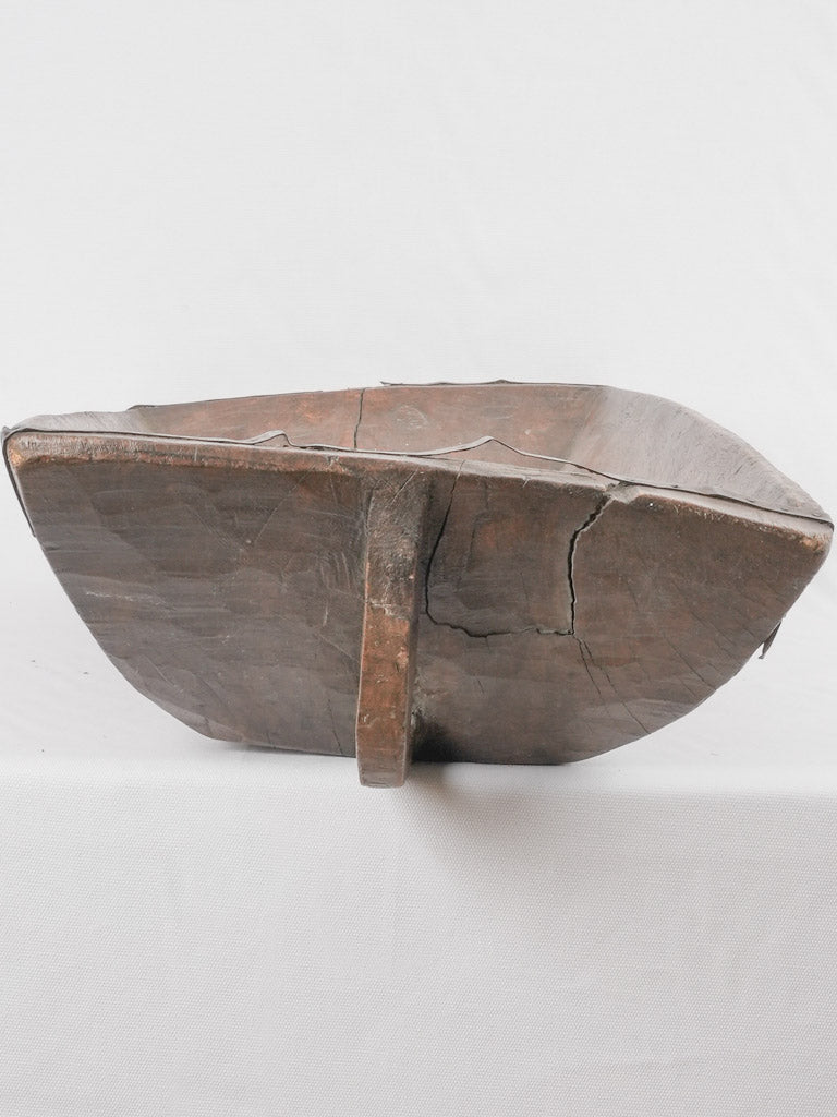 Time-worn wooden French mixing vessel