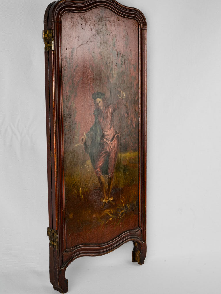 Vintage painting folding partition