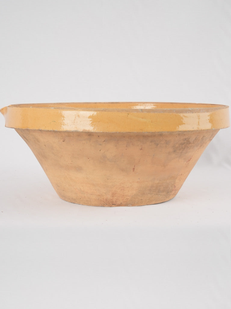 Classic sunny yellow antique bowl