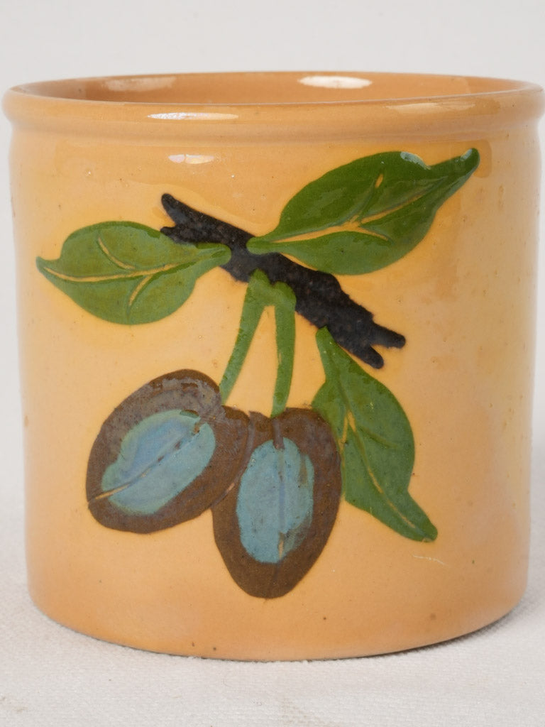 Vintage Savoyan plum motif jam jar