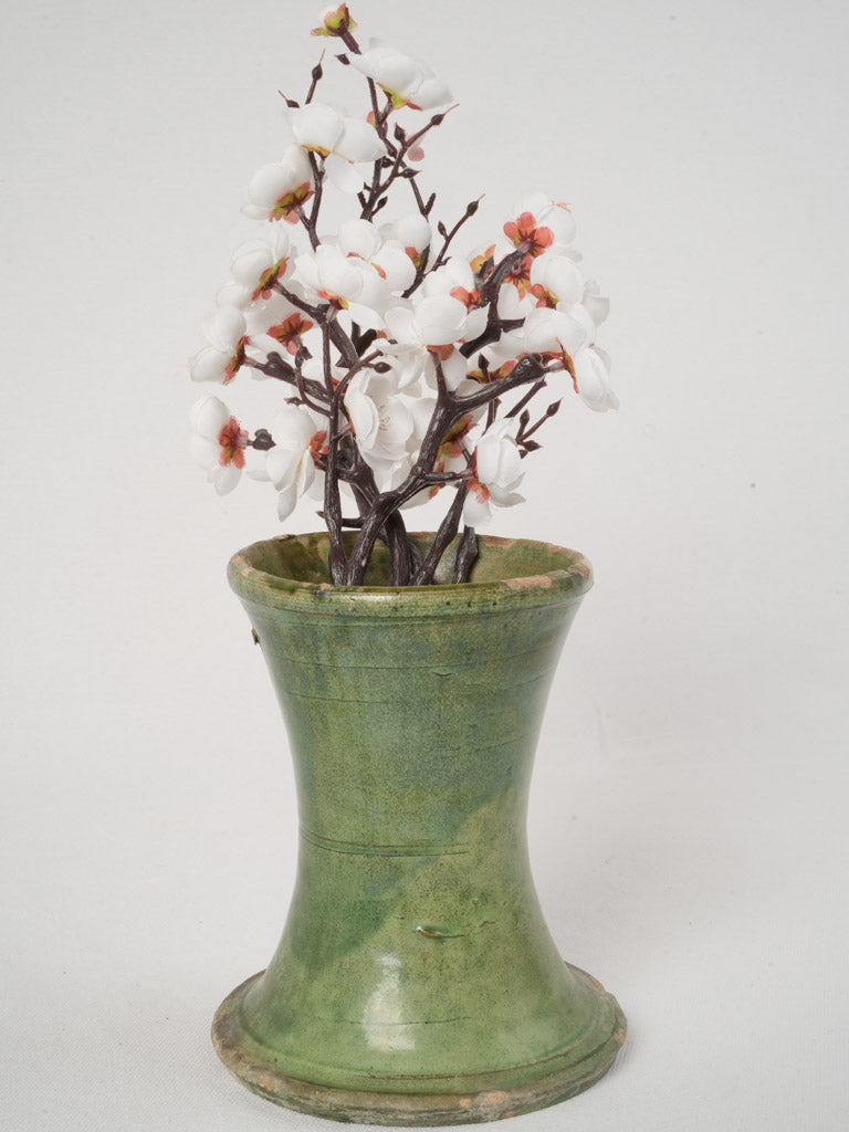 Well-Worn Antique Green Vase