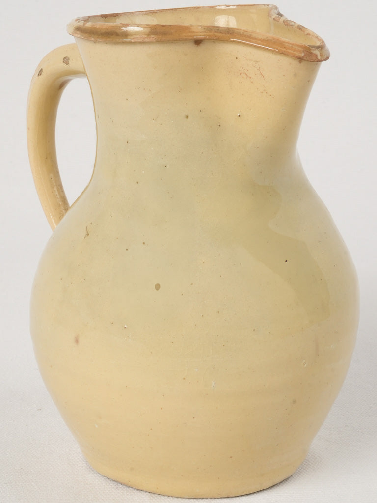 Vintage Savoy Pale Yellow Ceramic Pitcher