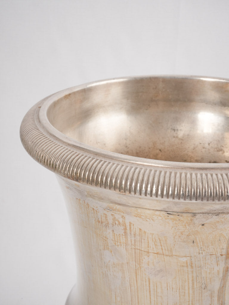 Antique silver plate champagne bucket 11½"